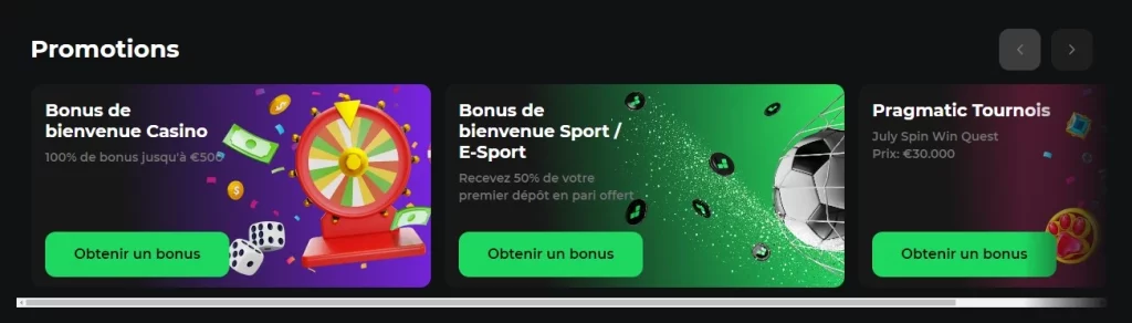 Betify Offre de bienvenue